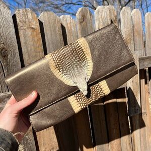 Genuine snake clutch!